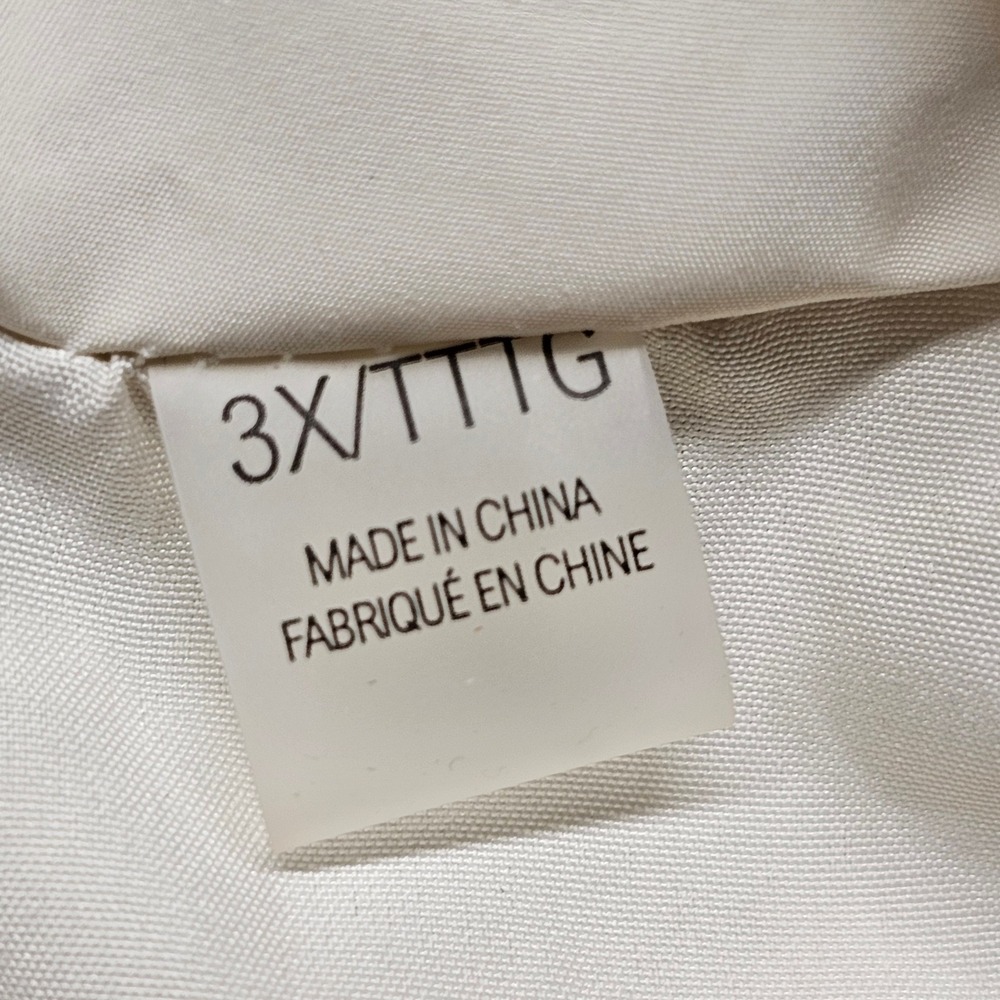 Tahari Puffer Vest Womens 3X Cream Insulated Regular Fit Drawcord Hood Full‎ Zip - Picture 9 of 14